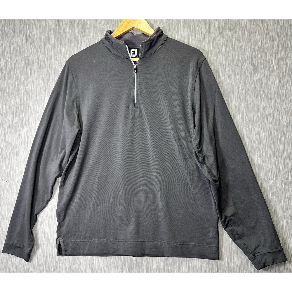 FootJoy Golf Quarter Zip Pullover Stretch Performance Lightweight Mens Grey Med.